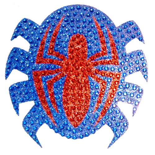 Spider-Man Logo Crystal Studded Decal